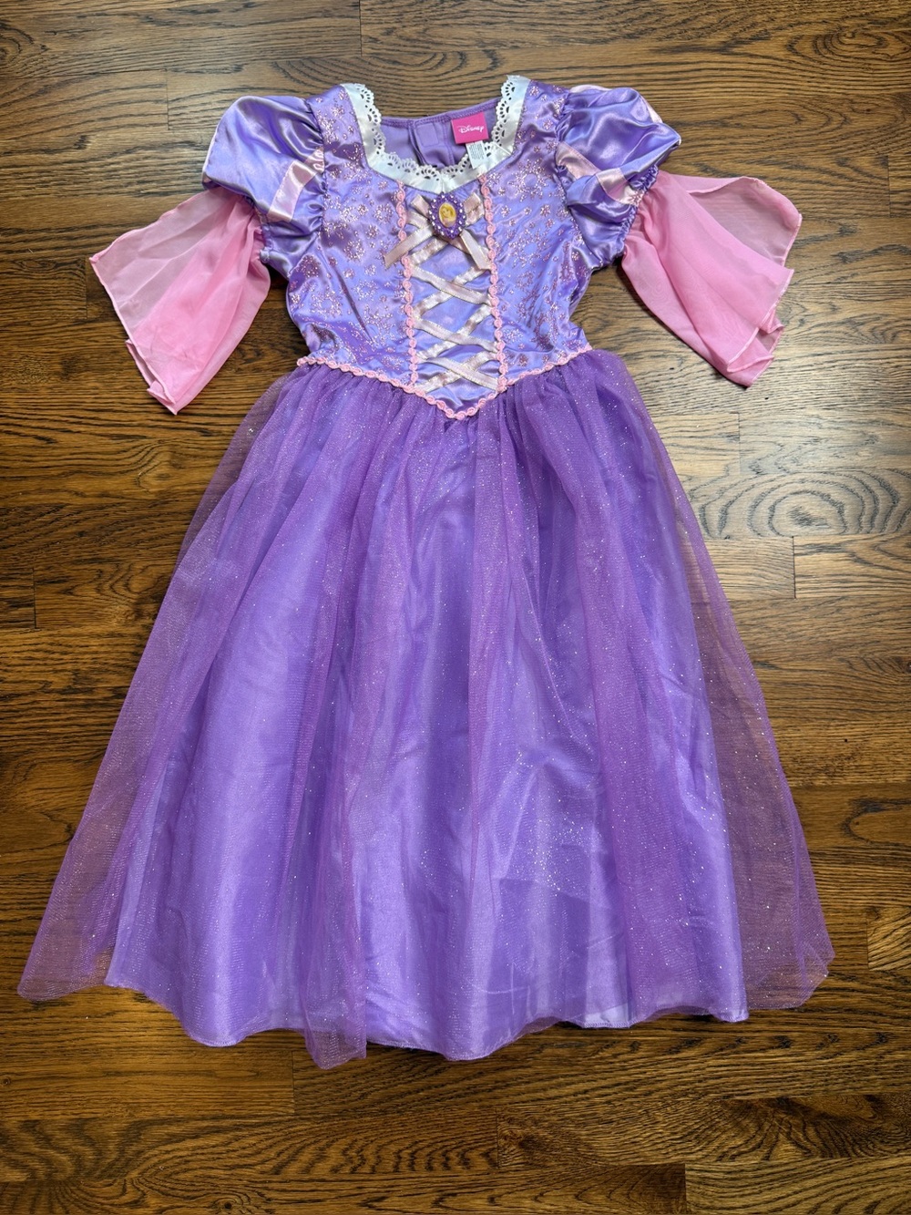 Disney Girls Rapunzel Purple and Pink Dress Up Play Princess Gown Size 4-6